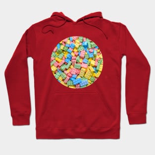 Colorful Candy Building Blocks and Bricks Photograph Hoodie